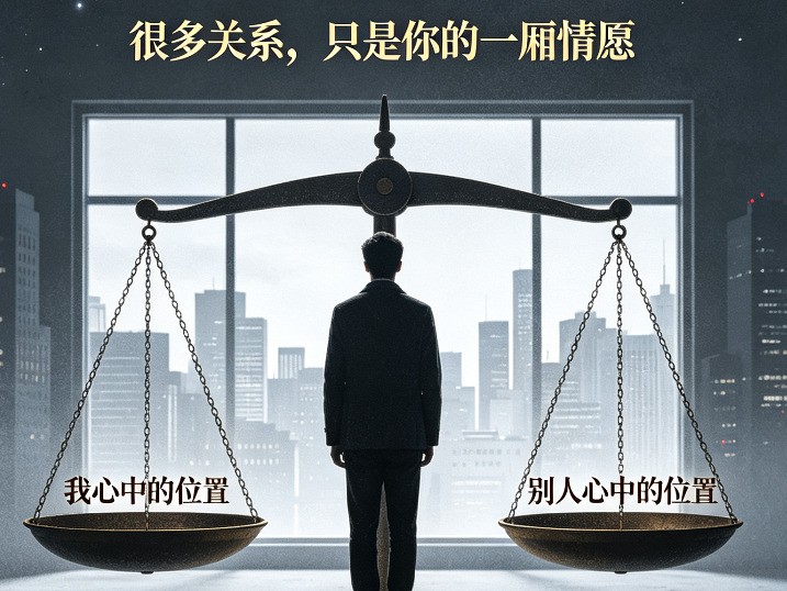 不要高估你在别人心中的位置！很多关系，只是你的一厢情愿
