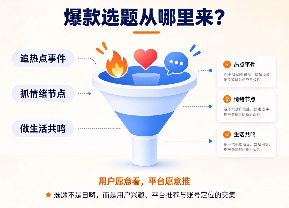 爆款选题怎么选？3个方向+4个标准+5个技巧，新手也能找到高流量选题