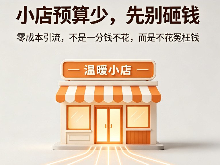 没钱做营销，实体店怎么引流？我试过的3个零成本办法