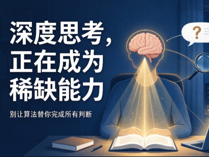 深度思考，正在成为这个时代最稀缺的能力！